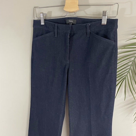THEORY dark denim bell bottom jeans - Picture 6 of 14